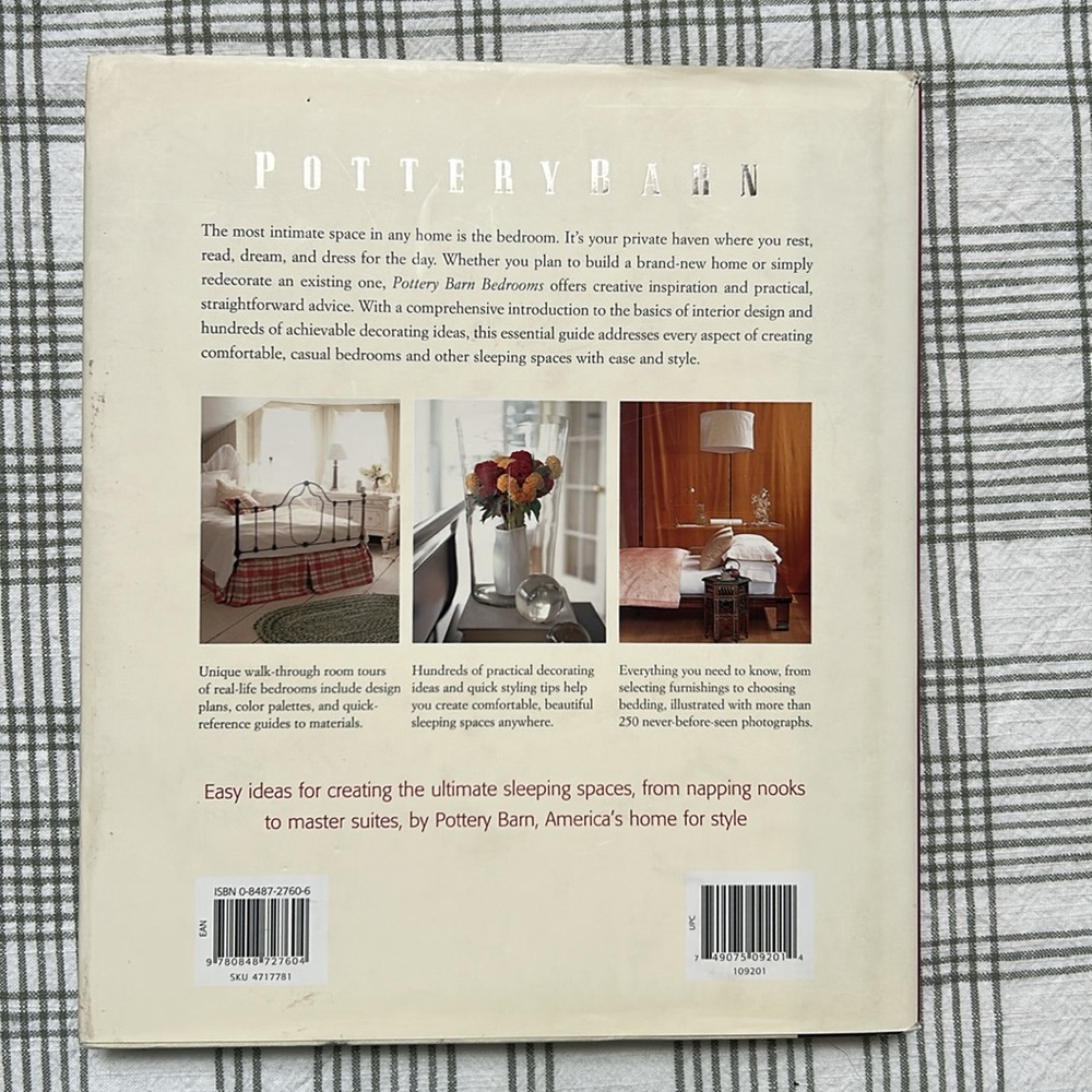 Pottery Barn, Vintage (copyright 2003) Bedrooms hardcover book - Picture 2 of 3